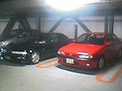 大宮サティ駐車場にて。